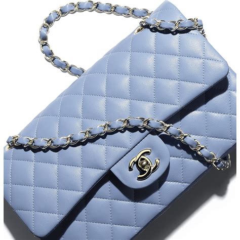 chanel classic blue tote bag|Chanel classic shopping tote.